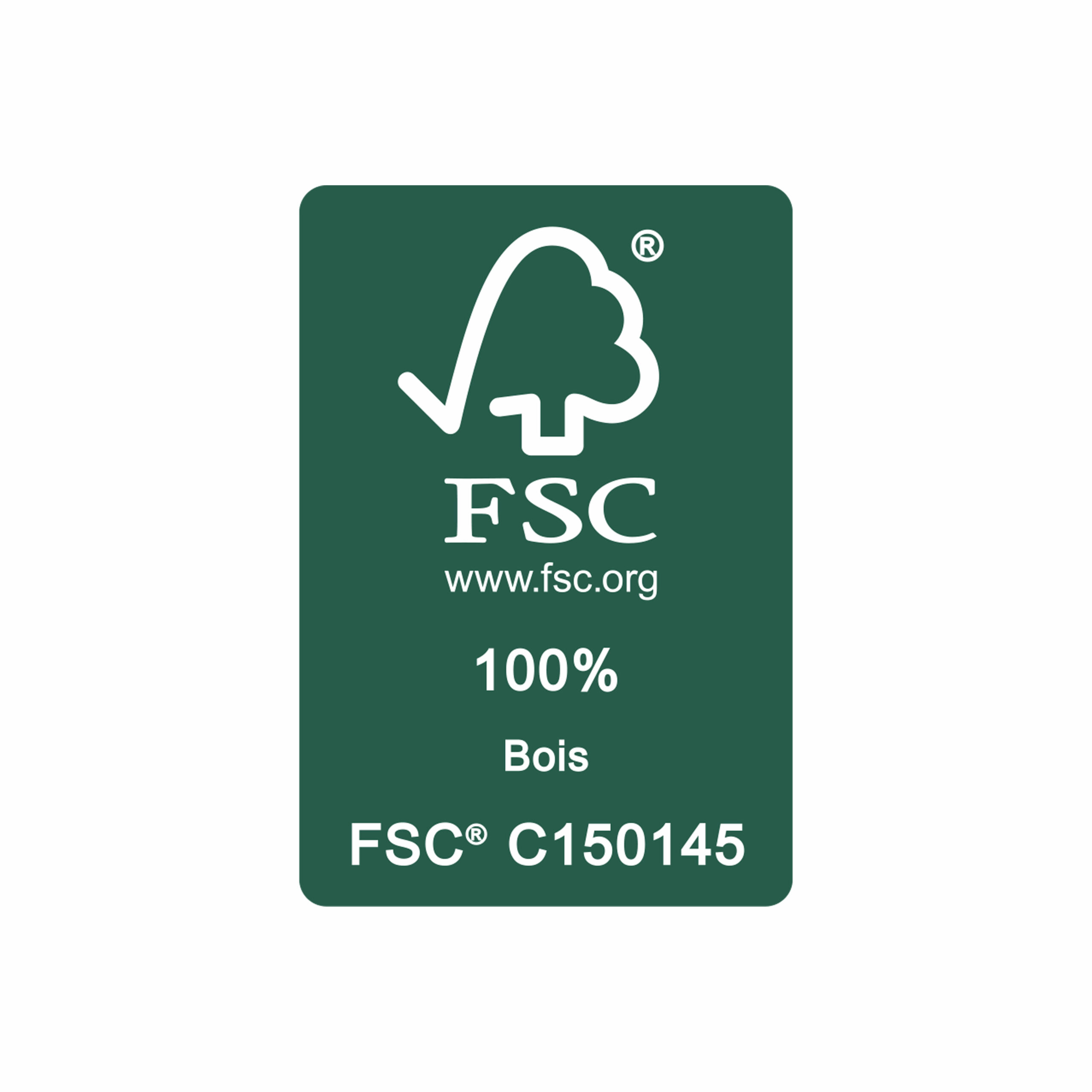 Mobilier de jardin en bois certifié FSC